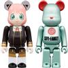 Medicom Toy NUOVO Medicom Toy BE@RBRICK SPY x FAMILY 100% SET 2 PEZZI Anya 70 mm Figura G...