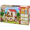 EPOCH Sylvanian Families Grande casa con tetto rosso Deluxe 19-RI1 triplets s...