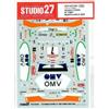 STUDIO27 1/24 PEUGEOT 307 WRC #7 "OMV" MONTE-CARLO '06 per TAMIYA DC734C Deca...