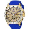 Invicta Speedway - Orologio da Uomo in Acciaio Inossidabile con Movimento al Quarzo - 50 mm, Oro/Blu