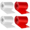 Gosknor 4 Rotoli di Nastro Riparazione Fanali Posteriori, 5 m x 5 cm Nastro Adesivo per Riparazione Fari e Fanali Posteriori per Fari Posteriori Auto Fari Fendinebbia (2 Rossi, 2 Trasparenti)