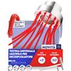 Garlavie Testa trimmer multistring Spazzola per erbacce in nylon - Testina di taglio in alluminio con adattatore e fili, accessorio per decespugliatori, falciatrici e tagliaerba