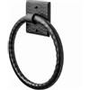 Monarch Abode 19131 nero opaco martellato a mano, hardware per bagno, anello portasciugamani, porta asciugamani per parete bagno
