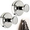 Biglumin Ganci Senza forare - 2 ganci a ventosa in acciaio inox con ventose. Appendi accappatoio bagno, strofinacci cucina, ventose con gancio per bagno, cucina, ufficio (lucidi).