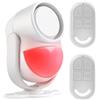 GALOOK GLOOK Antifurto Allarme Casa Senza Fili con 2 Telecomando, Sensore Movimento Antifurto Allarme per Garage, Auto, Porta, Ingresso, Perimetrale, Esterno, Finestre, Camper, 125DB (Bianco)