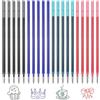 JIANTA 20 Ricariche di Ricambio, 5 Blu, 5 Nere, 5 Verdi, 5 Rosse, Altezza 13 cm, Compatibili con Legami, Ricariche di Ricambio con Punta da 0,7 mm per Penne Gel Cancellabili
