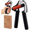 GD IRON GRIP Grip Strength Trainer regolabile Hand Gripper rinforzare la mano ginnico rafforzatore per polso Silenzioso e durevole - Formatura per avambraccio, dita e mano per atleti, scalatori
