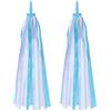 PATIKIL Streamer per Bici, Colorati Nastri per Manubrio Scooter Grips Accessori Decorativi per Biciclette e Tricicli per Ragazze, Blu Viola