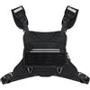 Flintronic Outdoor Chest Bag, Leggero, Gilet, Marsupio Sportivo, Tasca per il Petto, Cintura Regolabile, per Allenamento all'aperto, Escursionismo, uomo e Donna