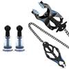 BDSMYEE Pinze per Capezzoli con Catena, Set di Ventose per Capezzoli Stimolatori del Seno Giocattoli per Capezzoli Giocattoli Sessuali per Donne e Uomini