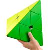 ROXENDA Cubo Piramidale 3x3 (27.5CM) Senza Adesivi - Speed Cube Professionale con Design Triangolo, Appassionati