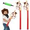 APOMOONS 3 Pezzi Bastone da Cavallo Gonfiabile 37 x 13,5 Pollici Bastone da Cavallo Gonfiabile Decorazione per Feste a Tema Bastone Gonfiabile per Bambini con pompetta per palloncini