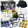 UNGLINGA Set di giocattoli da detective, esperimenti e impronte digitali, gioco di ruolo, occhiali da spionaggio, regalo di compleanno