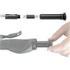 M-Wave 18809781, InGrip-Attrezzo 12 funzioni, in Acciaio S2, per 18,5-20 mm, con rivelatore e Kit tubeless per Bicicletta, con alloggiamento in Alluminio Unisex Adulto, Nero