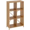 DRW Scaffale da pavimento con 6 cubicoli in legno PB in naturale