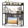FANTASK Libreria con Lavagna per Scrivania, Scrivania Telaio in Metallo per Monitor 32 Pollici, Desk CounterTop Shelf (94 x 27 x 103 cm)