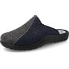 Fly Flot Classic Pantofole Uomo in Pet Riciclato Doppio Colore, Sottopiede in Panno, Blu, 47 EU