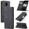 Cracedily Cover per Xiaomi Redmi Note 9 Pro Case, Custodia Cover Pelle Premium Portafoglio con Porta Carte Magnetica Supporto Protezione Flip Case Custodia per Redmi Note 9 Pro, Nero