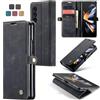 Cracedily Cover per Samsung Galaxy Z Fold 4 Case, Custodia Cover Pelle Premium Portafoglio con Porta Carte Magnetica Supporto Protezione Flip Case Custodia per Samsung Galaxy Z Fold 4, Nero