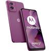 Motorola Moto g55 5G Smartphone (display FHD+ antigraffio da 6,49, fotocamera da 50 MP, 8/256 GB, impermeabile, 5000 mAh, Android 14), Twilight Purple con cover protettiva