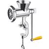 RichVibe Tritacarne a manovella in metallo, strumento da cucina manuale per aglio, carne macinata e peperoncino, robot da cucina manuale (S)