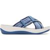 Clarks Arla Wave, Sandali a Ciabatta Donna, Blue Combi, 42 EU