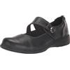 Clarks Scarpe Basse da Donna Carleigh Mary Jane, Pelle Nera, 8 Narrow