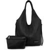 Montana West Hobo Borse per le Donne Slouchy Spalla Borse e Borse, B nappa nera