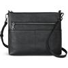 Iswee Borsa a tracolla per le donne borse in pelle borse fashion designer, Marrone scuro