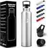 HoneyHolly Borraccia Termica 1Litro, Senza BPA, Bottiglia Termica, Sottovuoto a Doppia Parete, Borracce Termiche, 18/8 Acciaio Inox, Borraccia Acciaio, con Cannuccia, Termos per Sport, Bici- Acciaio Inossidabile