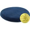 Sigmat Cuscino per sedia in memory foam, antiscivolo, morbido, rotondo, per sgabello, 40,6 cm, blu navy