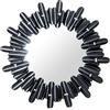 DRW Specchio da Parete Rotondo in Metallo in Nero, Multicolore, Medidas: 82x5x82cm