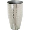 DRW Vaso da pavimento in metallo alluminio in argento Ø40x75cm