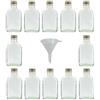 mikken Viva Haushaltswaren - Set di 12 bottiglie in vetro, 100 ml da liquore, a imbuto