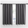 NICETOWN - Tende oscuranti con tasca per canne (102 cm di larghezza x 114,3 cm di lunghezza, 160 cm di lunghezza, 2 pannelli) moderno 42 W X 45 L Evelina