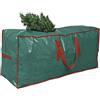 ProPik - Borsa per albero artificiale, adatta alberi fino a 2,1 m, alti smontati, custodia di 114,3 x 38,1 50,8 cm, perfetto contenitore Natale con elegante cerniera e maniglie, verde