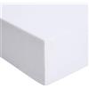 Amazon Basics Lenzuolo con Angoli Matrimoniale Cotone Jersey, con altezza da 30cm, 200 x 200 cm, Bianco