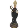 DRW Figura San Benedetto in resina dipinta a mano 3x4x12 cm