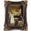 SIKOO Cornici vintage da 12,7 x 17,8 cm, antiche cornici da tavolo e da parete, decorazione gotica, nero e oro