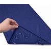Elaine Karen - Tappetino da bagno deluxe antiscivolo, in morbida schiuma, per vasca da bagno con fori di scarico, ventose, 91,4 x 43,2 cm, blu navy