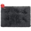 DOTBUY-SHOP Cuccia Cane Interno Rettangolare, Peluche Cuccia Gatto e Cane Cuscino per Cani, Lavabile e Morbido Cuscino per Animale Domestico, per Grandi Gatti e Cani (45X30CM,Nero)