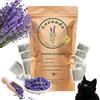 SNOOZYCAT® 10 cuscinetti di ricarica lavanda per cuscini per gatti da riempire, fatti a mano