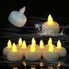 PChero Candele galleggianti a LED, PChero candele senza fiamma impermeabili Lampade a LED galleggianti a pile per Natale, feste di compleanno, bagno, vasca idromassaggio, spa, piscina, stagno [Warm White]
