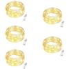 SIGANDG Lucine LED Decorative a Batteria(Bianco caldo) Con temporizzatore,3metri 30 LED Filo Luci Natale LED,Fairy Lights,Lucine Decorative per Camera Natale Interni e Esterni,Feste,Matrimonio(5 PCS)