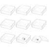 BENECREAT 20 Pz Scatola In Acrilico Trasparente con Coperchio, Scatola Portaoggetti In Acrilico Da 6x6x2cm, Contenitore Quadrato A Cubo per Regali, Caramelle, Piccoli Gioielli e Monete