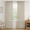 MRTREES Tende Beige Semitrasparenti 140x200 cm (L x A), Set da 2 Pezzi con Passante per Bastone, Tende per Soggiorno, Tenda Beige Trasparente per Soggiorno, Camera da Letto e Cameretta