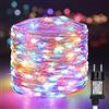 PhilzOps 200 LED Rame Filo Stringa Luci, 20M Colorata Albero di Natale Fata Luci con Spina 8 Modalità Esterno Interno Impermeabile Catena Luminosa Decorativa per Natale Letto Camera Feste Giardino