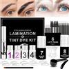 Lucoss Kit Laminazione e Lifting Ciglia e Sopracciglia, con Tinta Nera Permanente, per Extension, Kit Completo