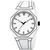 Vellichor Europe Orologio da polso in stile cartone anime, stile 2D, analogico, con cinturino in silicone, design minimalista, movimento al quarzo, regalo unico, con scatola di presentazione
