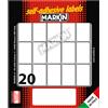 MARKIN Etichetta adesiva bianca 34x21mm (10fogli x 20etichette) Markin X10027